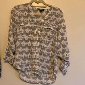 Zipper Detail Blouse